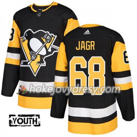 Dětské Hokejový Dres Pittsburgh Penguins Jaromir Jagr 68 Adidas 2017-2018 Černá Authentic